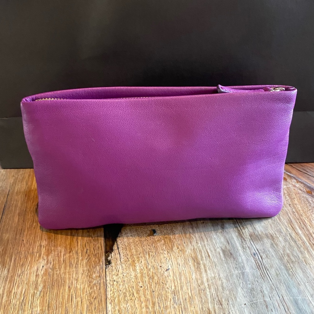 NWT | Oroton Two-Tone Leather Wallet Clutch - Picture 6 of 14